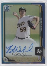2015 Bowman Chrome Prospects Blue Refractor 92/150 Bobby Wahl #BCAP-BW Auto q7z