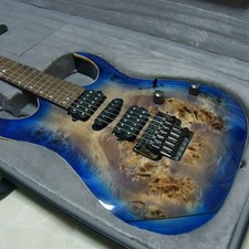 Guitarra Eléctrica Ibanez Premium RG1070PBZ-CBB Azul Cerúleo Trastes Inoxidable