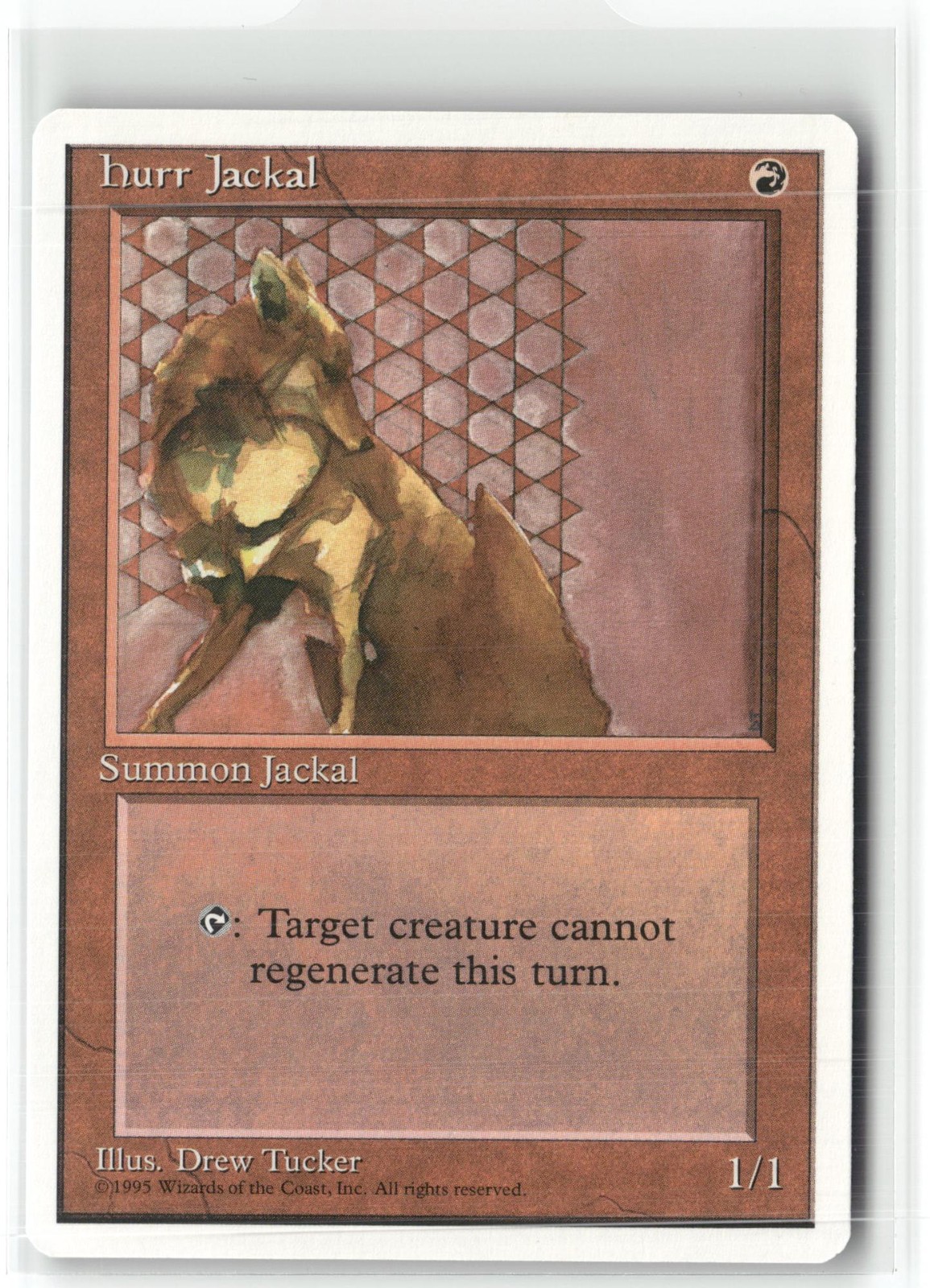 Hurr Jackal Fourth Edition Magic: The Gathering Rare Lightly Played