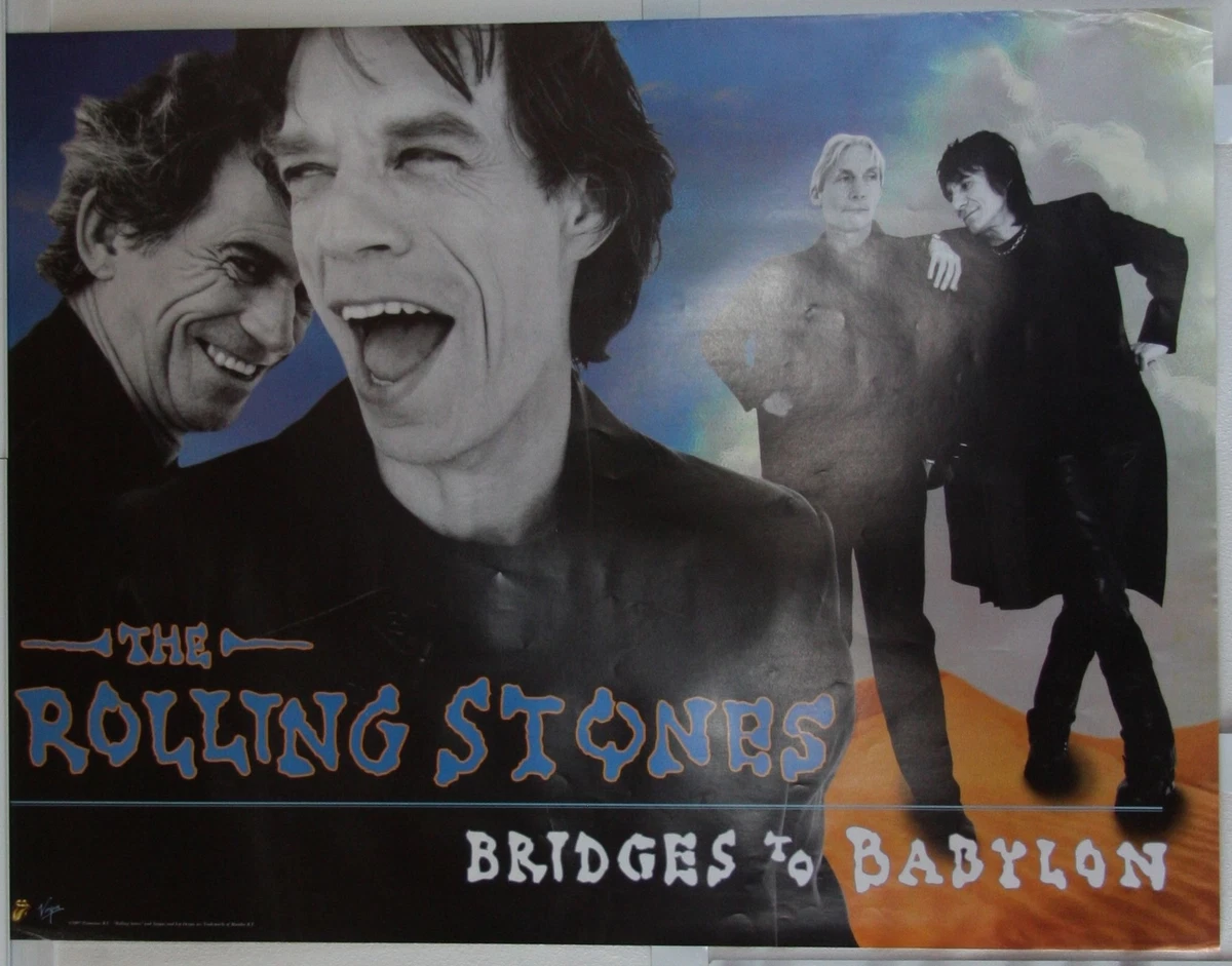 Rolling Stones Bridges To Babylon - Original Promoposter 1997 57x76cm Bandphoto