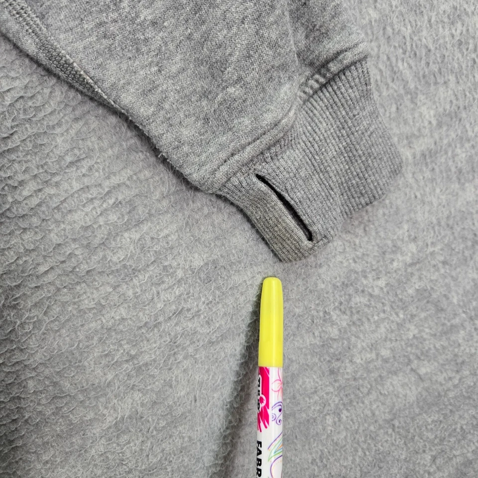 Ivivva Mujer Sudadera 10 Gris Sudadera con Capucha Cremallera Completa Logo Agujero para el Pulgar LEER Foto 4 de 4