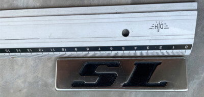 Insigne / Logo Aluminium Vintage Peugeot - Modèles GLD, 204, 304, 504 - Pièce D'origine Occasion