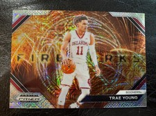 2024 Panini Prizm Draft Picks Fireworks Mojo SP Insert /25 Trae Young #6 Hawks
