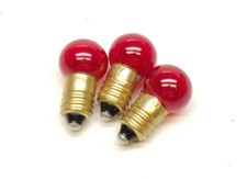 432-Red, 18 volt, large head, screw type Bulb...