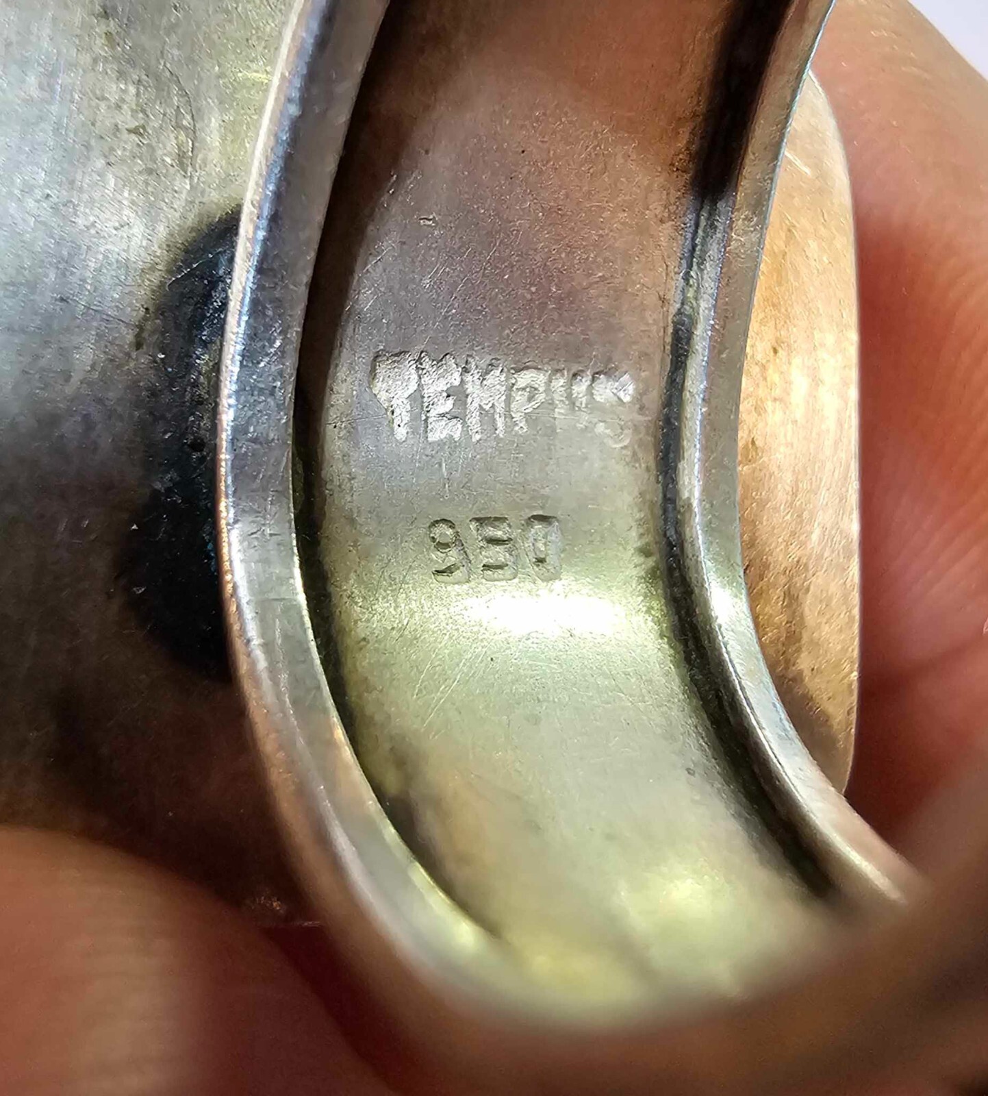 Marked Tempus 925 sterling adjustable ring Sz 6.5… - image 6