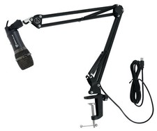 Rockville Z-STREAM USB Computer Microphone Podcast Mic Audio Technica Boom Arm