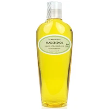 100% PURE FLAX SEED OIL COLD PRESSED BY DR.ADORABLE ORGANIC RAW VIRGIN 8 OZ