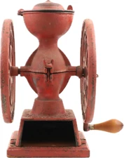ENTERPRISE MFG CO of Philadelphia Cast Iron Double Wheel Coffee Grinder