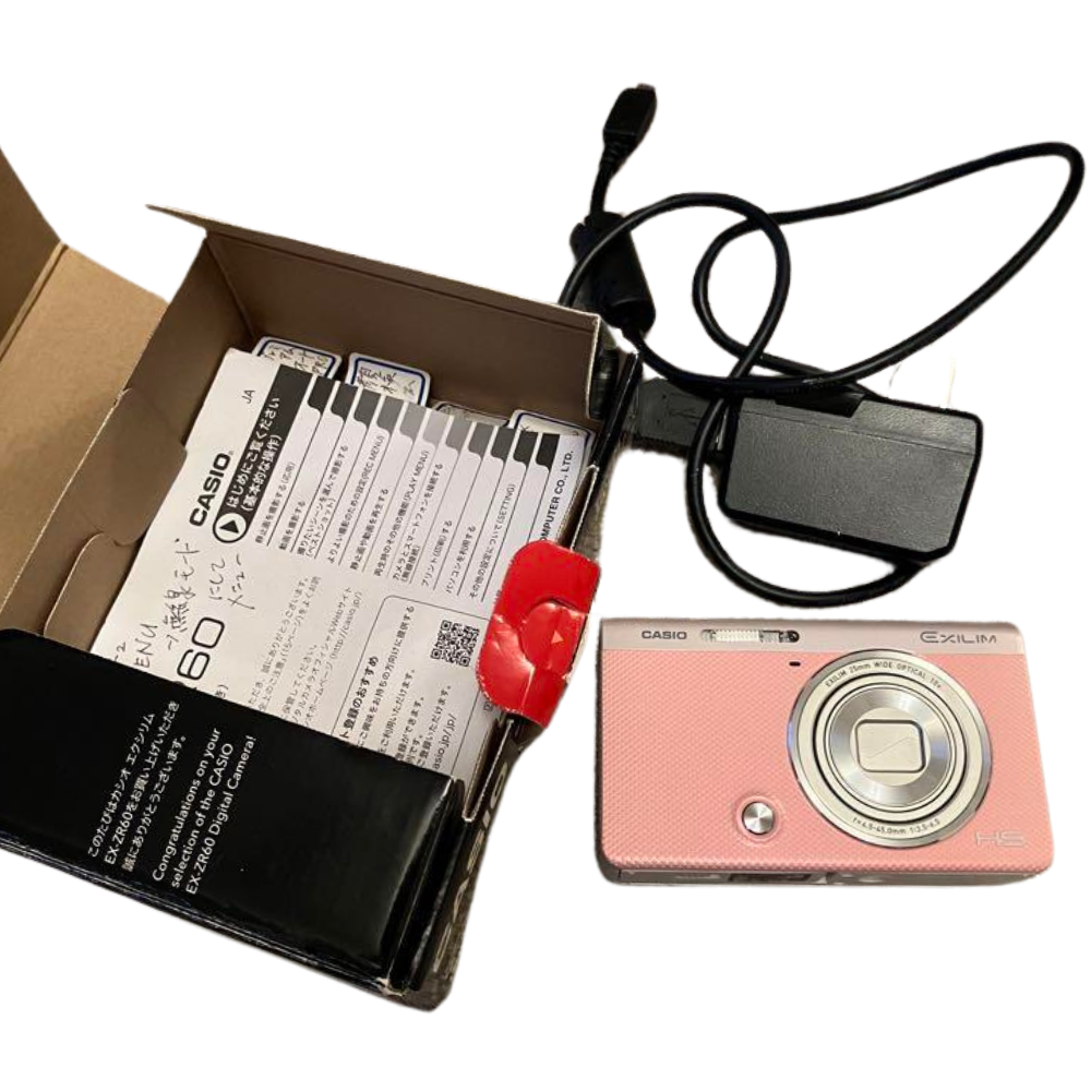 CASIO EXILIM EX-ZR60 Pink 16.1MP Compact Digital Camera From Japan