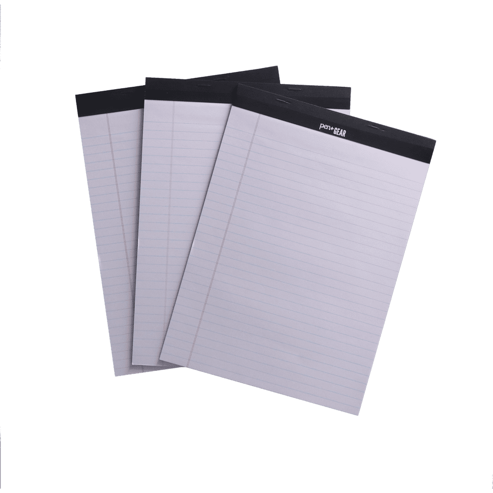 Pen + Gear Perforated Legal Pad, 8.5" x 11" White Color Paper 50 Sheets