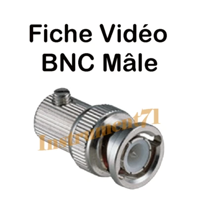 1 Fiche BNC Mâle Attache Rapide Qualité Métal Connections à Visser SANS SOUDURE - Photo 1/2