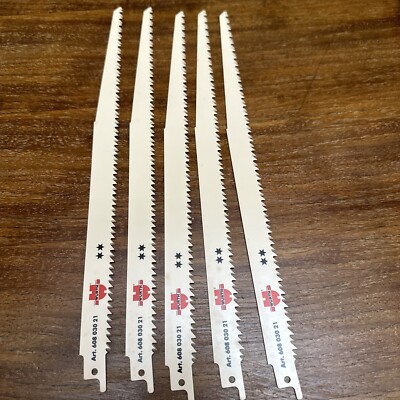 5 PACK WURTH RECIPROCATING SAW BLADES 12  MADE IN GERMANY 60803021 