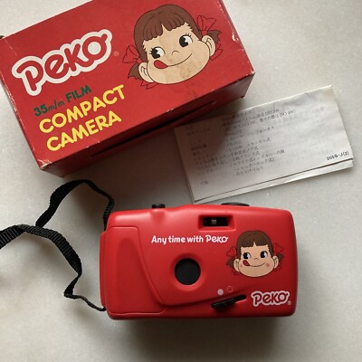 Kawaii Japanese Peko 35mm Red Film Toy Camera Novelty Gift