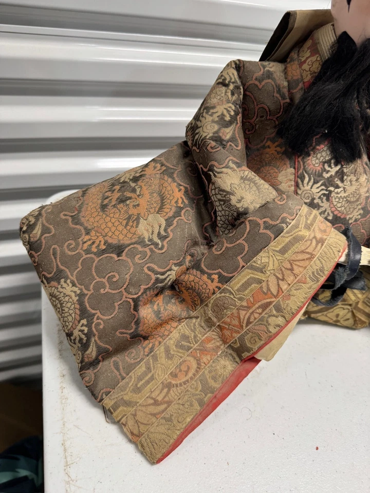 Antiguo Emperador Japonés Jinmu Tenno Musha Hina Edo Muñeca Ningyo Xtra Foto 2 de 4