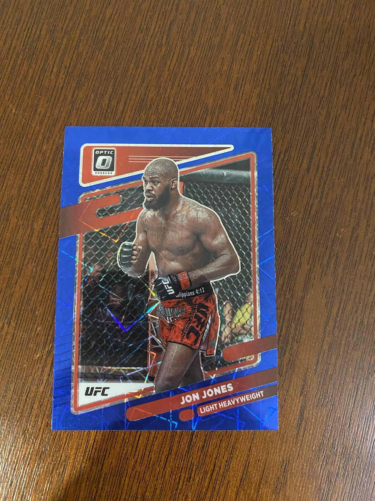 2022 Panini Donruss Optic UFC - Blue Velocity Prizm #65 Jon Jones