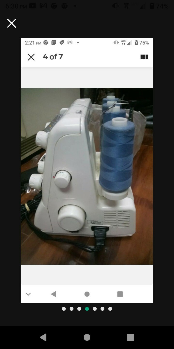 Serger Sewing Professional Machine EUROPRO 440DX vintage 1999