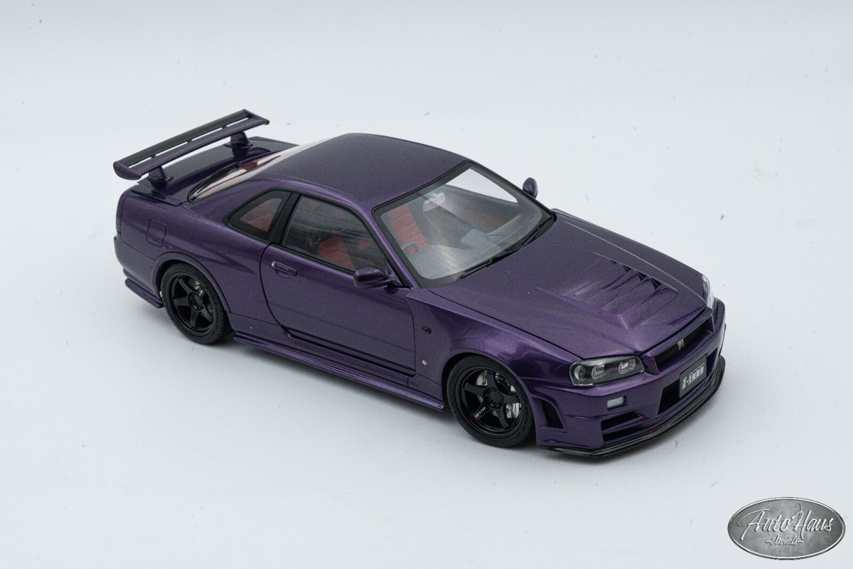 1/18 Motorhelix Nissan Skyline GT-R R34 Z-Tune Purple ð€ALSO OPEN 1/18 Motorhelix Nissan Skyline GT-R R34 Z-Tune Purple ð€ALSO OPEN