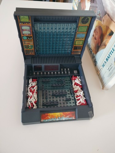 Vintage Radio Shack Electronic Sea Battle Game In Box Saitek As Is Parts - Picture 5 of 12