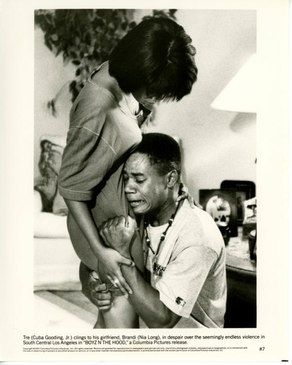 BOYZ IN THE HOOD CUBA GOODING NIA LONG Original 8x10 Press