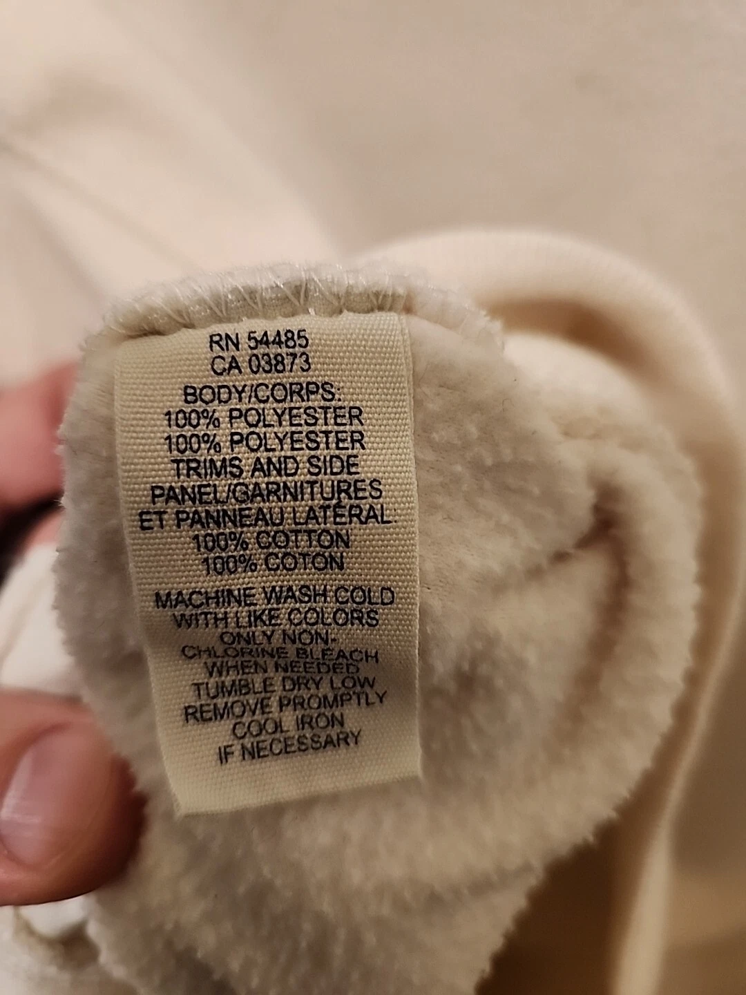 OFF WHITE American Eagle Outfitters Felpa con Cappuccio Donna Avorio Large