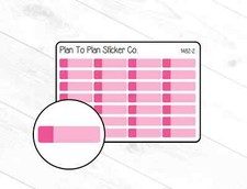 1482-2 Dark Pink Labels Planner Stickers.