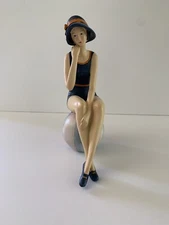 MY SWANKY HOME Retro Bathing Beauty Figurine Statue 