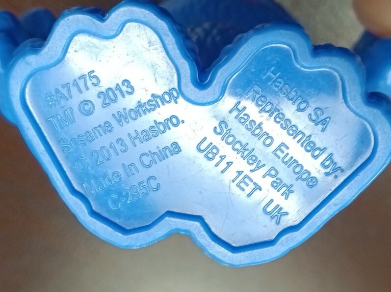 2013 Sesame Street Grover Plastic Figure Toy Cake Topper Used Fast Shipping Toy 