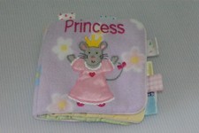 My First Taggies Book Princess Mouse Soft Fleece Touch Feel Tags Baby Lovey Toy