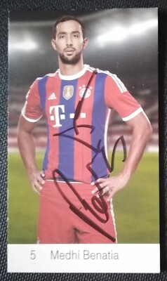 0180 Medhi Benatia Bayern München 2014/15 Autogrammkarte original signiert