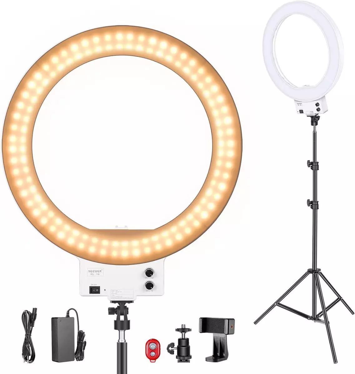 18 INCHES WHITE LED RING LIGHT KIT