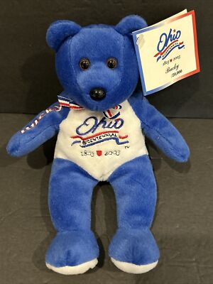 Bucky Ohio Bicentennial Bears 1803 - 2003 Pish Toys 8''  /20,000