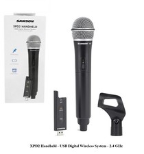 SAMSON XPD2 Handeld MICROFONO PALMARE Gelato 2.4gHz con RICEVITORE USB WIRELESS