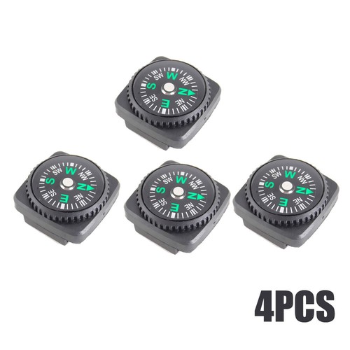 4x Mini Brújula Para Paracord Pulsera Bolsa Reloj Correa Montaje Supervivencia Navegación - Imagen 3 de 12