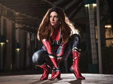 Superheroes spidergirl superheroes Stitched Gaming Mat Desk 17938