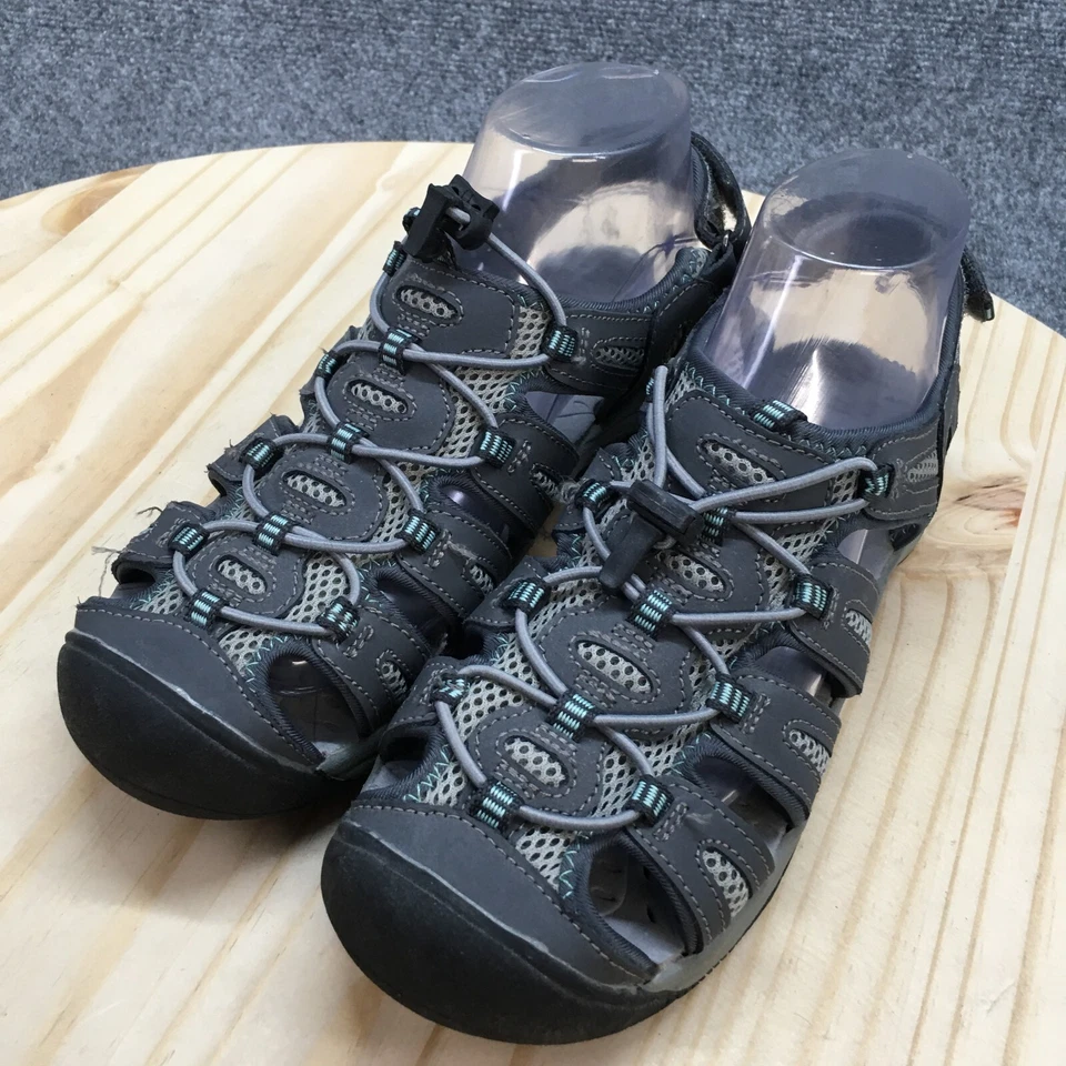 Босоножки женские Khombu 7,5 M River Fisherman серые кожаные комфортные с круглым носком - Изображение 3 из 4