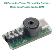 K4 Electric Key Trainer CW Hand Key Oscillator Morse Code Practice Sending HAM B