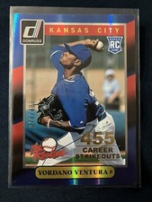 2014 Donruss The Rookies Stat Line Career Baseball Card #20 Yordano Ventura/400