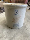 RARE Vintage Red Wing Stoneware Crock Antique  2 Gallon Crock