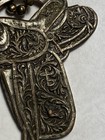 Vntg Western Parade Saddle Watch Key Fob Blank Ranch Branding Cross Stacked On B — photo 6