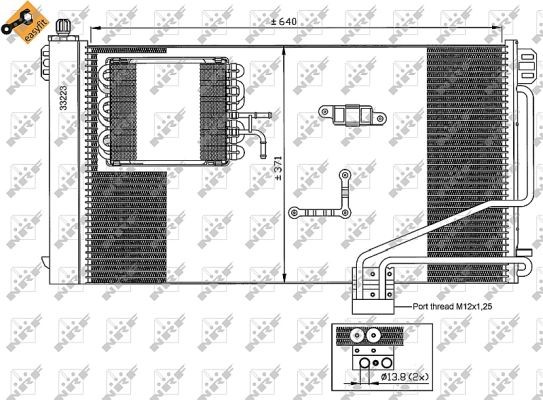 NRF 35536 Condenser, air conditioning for MERCEDES-BENZ - Image 3