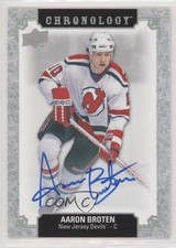 2018-19 Upper Deck Chronology Franchise History Aaron Broten #FH-NJ-AB Auto 00b6