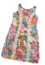 Lilly Pulitzer For Target Dress Pink White Floral Size 2 Women