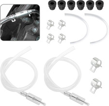 2Set Brake Bleeder Kit,Brake Fluid Bleeder Kit Includes 4PCS Brake Bleeder Hose,