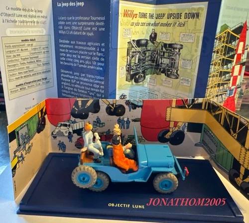 Atlas Collection Tintin No. 1 - Jeep Willys CJ2A Objective Moon In 1/43 Scale