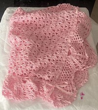 Copertina neonata all'uncinetto, cotone, regalo benvenuta, battesimo, corredino