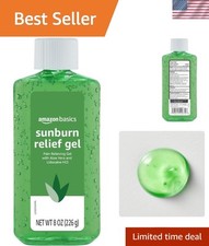 Fragrance-Free Aloe Vera Sunburn Relief Gel 8 oz - Soothes  Hydrates Skin