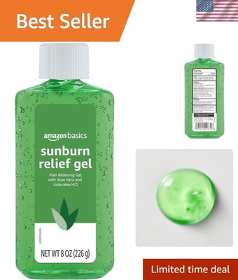 Fragrance-Free Aloe Vera Sunburn Relief Gel 8 oz - Soothes & Hydrates Skin  | eBay
