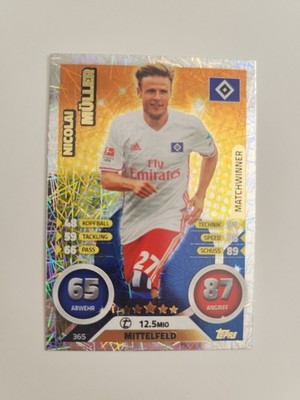 Match Attax Bundesliga 16/17 Müller Matchwinner Hamburger SV 365 2016/2017