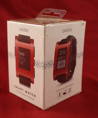 Factory Sealed Pebble 301RD Original Smartwatch - Red