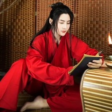 Ming Dynasty Hanfu Robe Vintage Modern Chinese Costume Stage Performance Dress